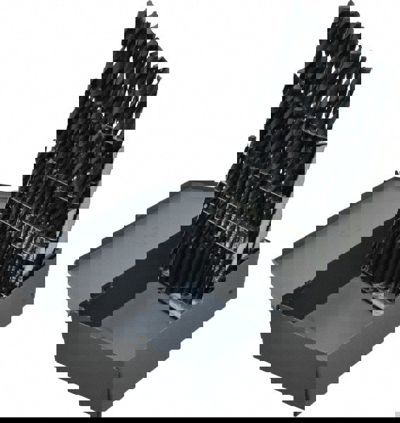 Drill Bit Set: Jobber Length Drill Bits, 29 Pc, 118 °, High Speed Steel